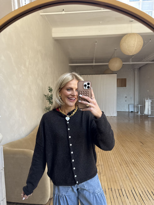 Coco Cutie Cardigan // Chocolate